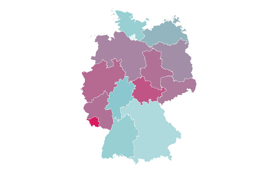 Affinity by region — The Vampire Diaries, Germany