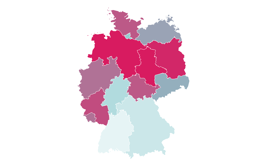 Affinity by region — Tim Curry, Germany