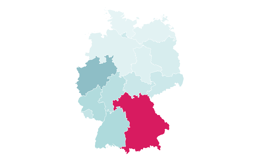 Affinity by region — Toni Polster, Germany