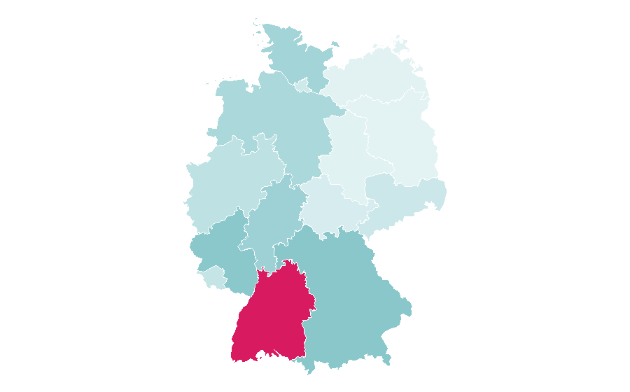 Affinität nach Region — Trigema, Deutschland