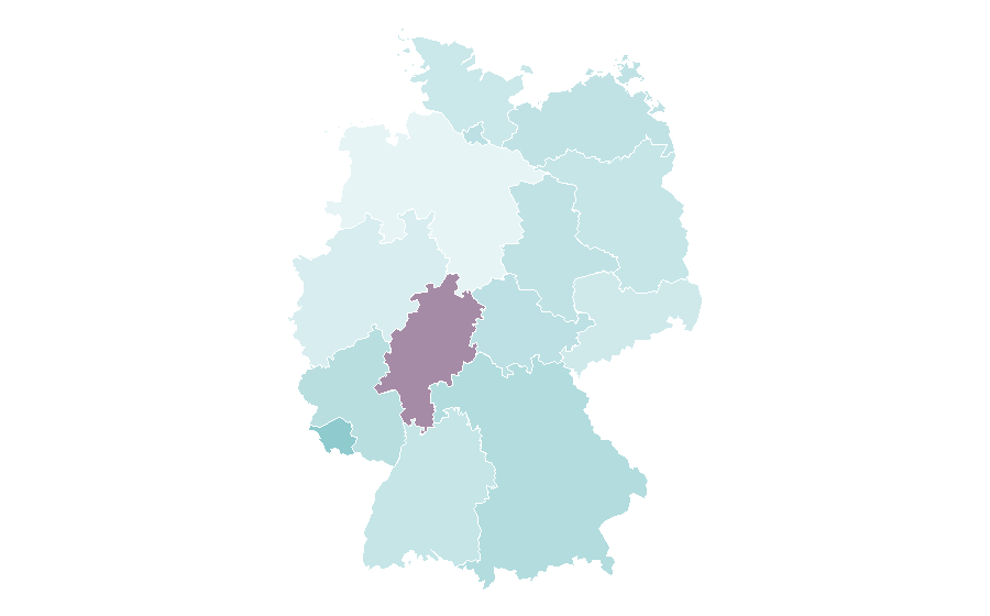Affinity by region — United States national football team, Germany