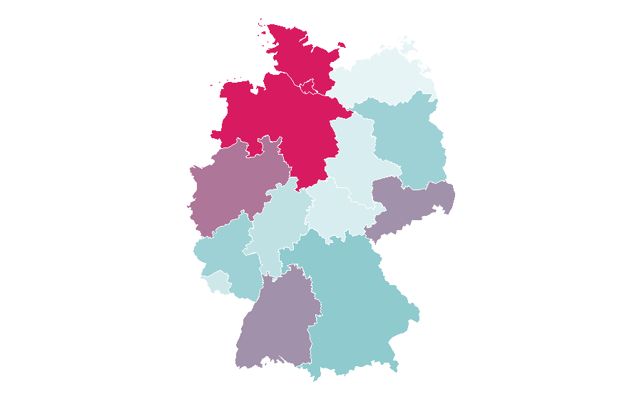 Affinity by region — Wer stiehlt mir die Show, Germany