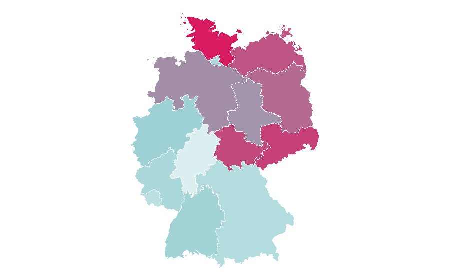 Affinity by region — Wincent Weiss, Germany