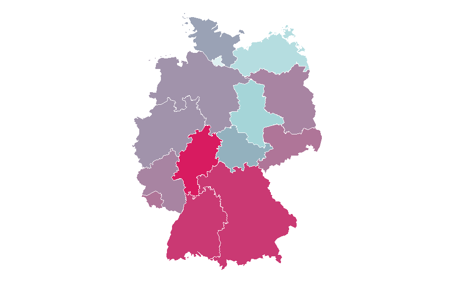 Affinity by region — YouTube, Germany