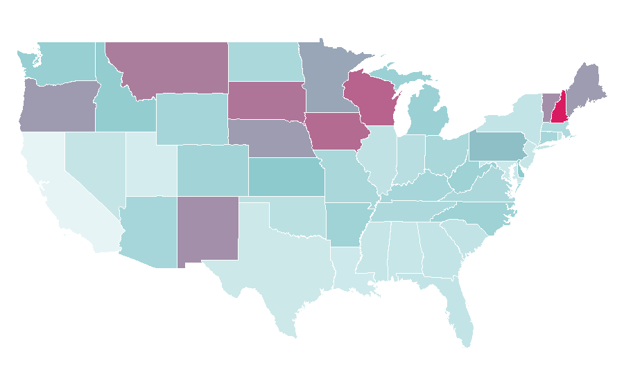 Affinity by region — ABC News, United States
