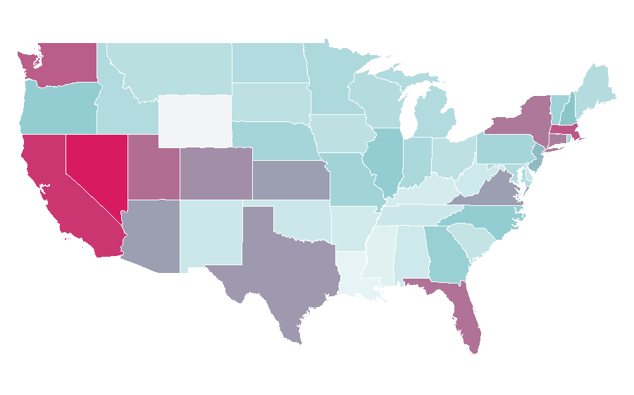 Affinity by region — Alpine F1, United States