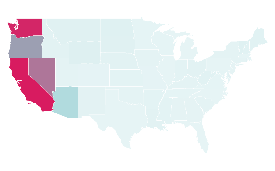 Affinity by region — Ampm, United States