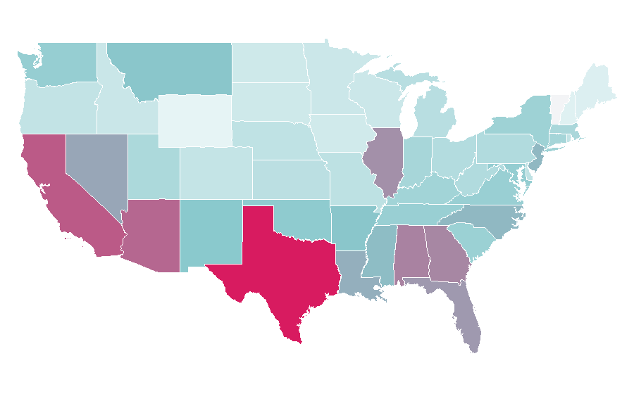 Affinity by region — Angry Birds, United States
