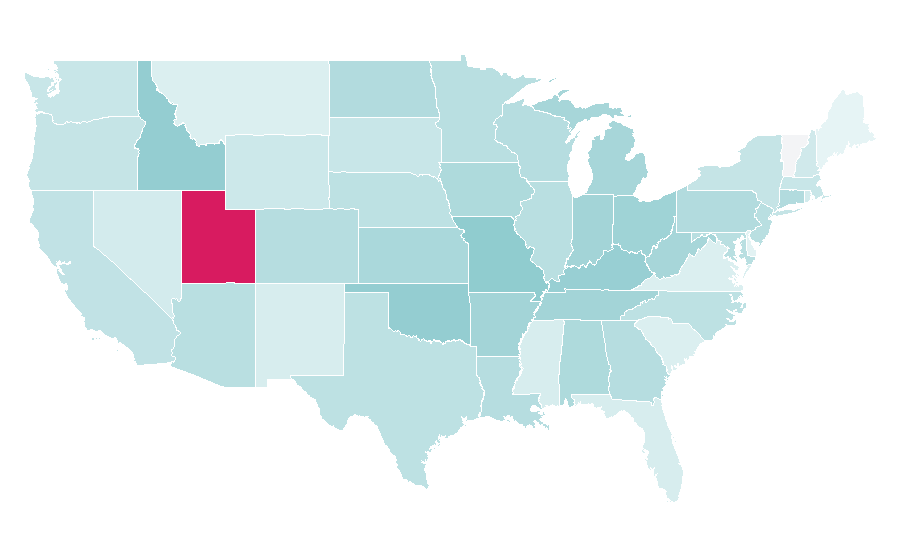 Affinity by region — Ashley Tisdale, United States