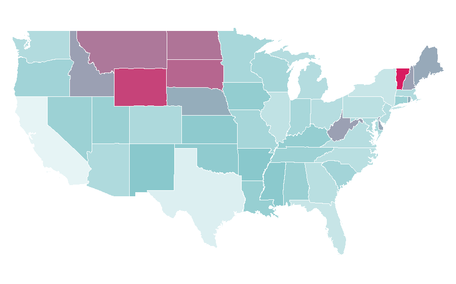 Affinity by region — Aurora Rose Reynolds, United States