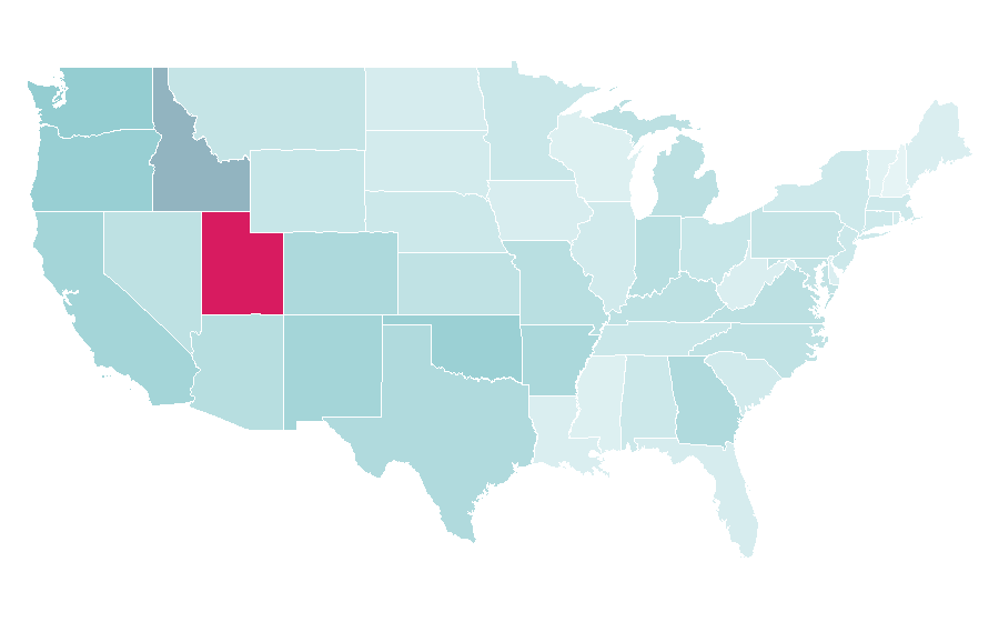 Affinity by region — Avatar: The Last Airbender, United States
