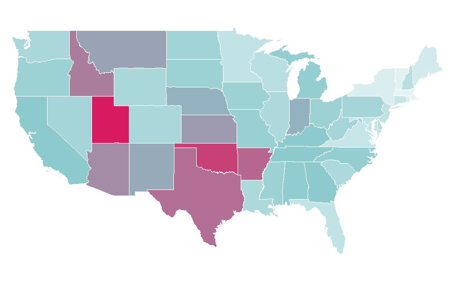 Affinity by region — Avengers: Age of Ultron, United States