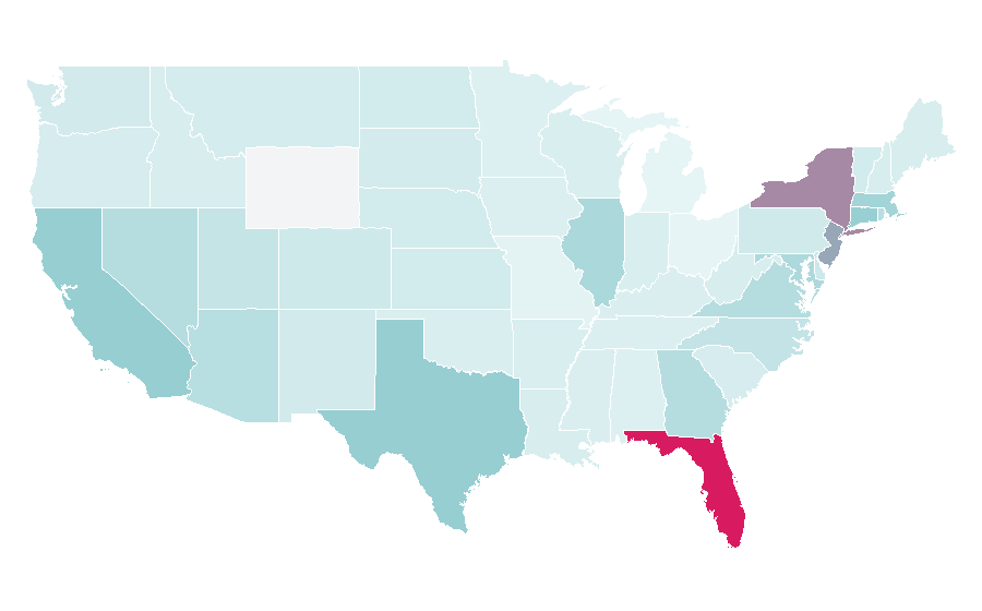 Affinity by region — Bad Gyal, United States