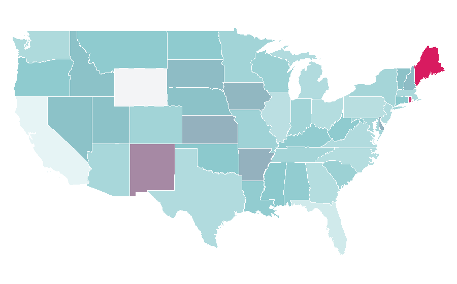 Affinity by region — Bagelstein, United States