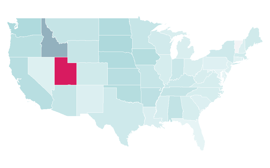 Affinity by region — BeReal, United States