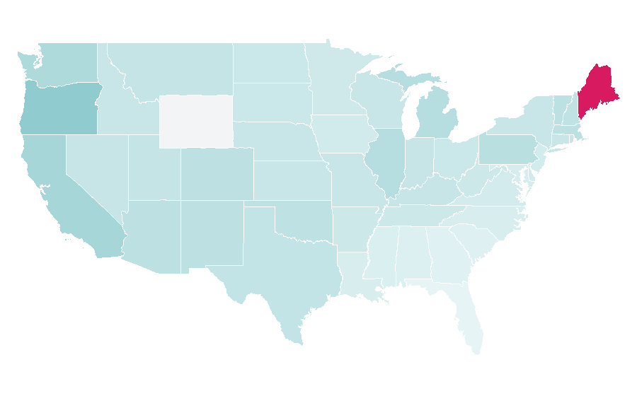 Affinity by region — Blur (band), United States