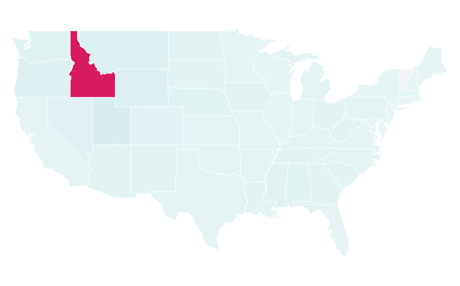 Affinity by region — Boise State Broncos football, United States