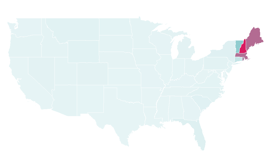 Affinity by region — Boston Bruins, United States