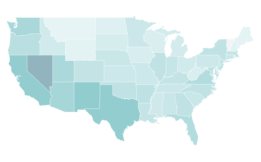 Affinity by region — BTS, United States