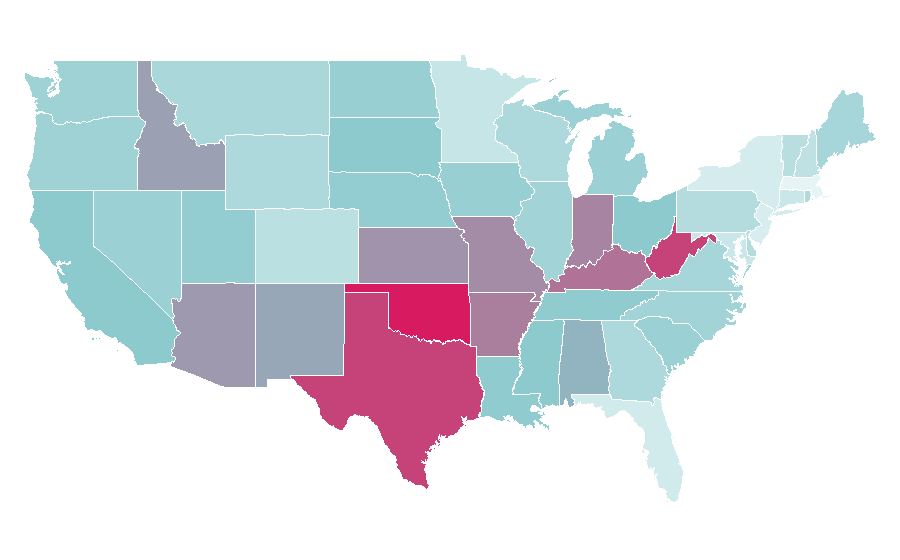 Affinity by region — Call of Duty: Black Ops, United States