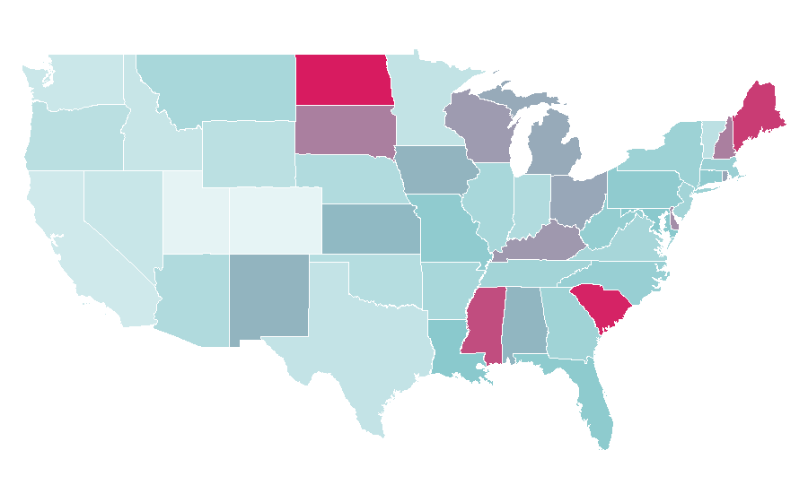 Affinity by region — Candy Crush Saga, United States