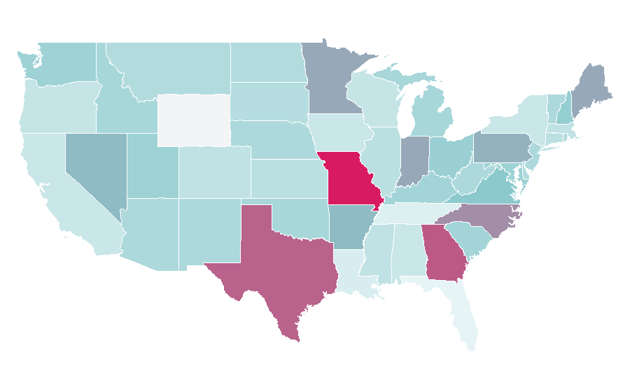 Affinity by region — Casefile True Crime, United States