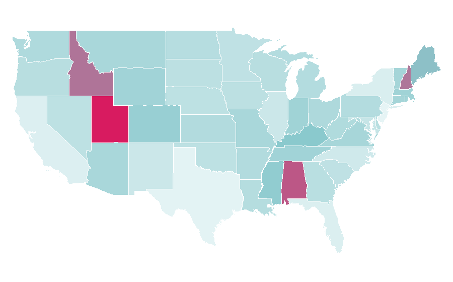 Affinity by region — Celtic Woman, United States