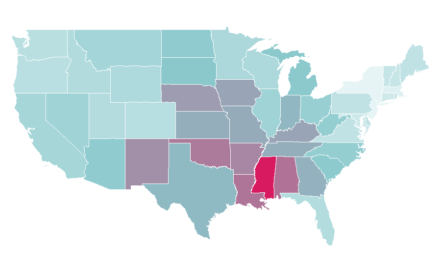 Affinity by region — Chevrolet Monte Carlo, United States