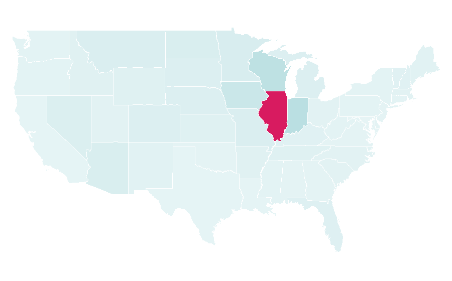 Affinity by region — Chicago Blackhawks, United States