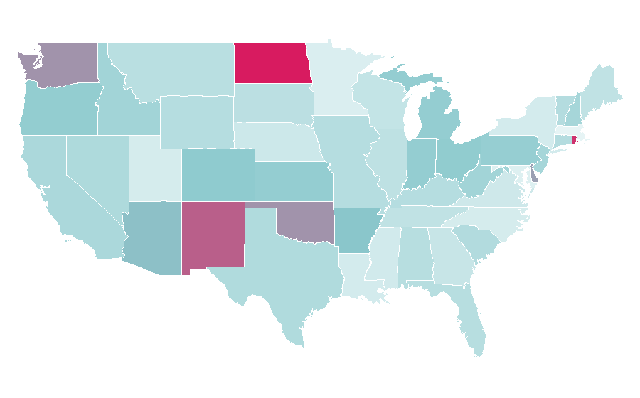 Affinity by region — classmates, United States
