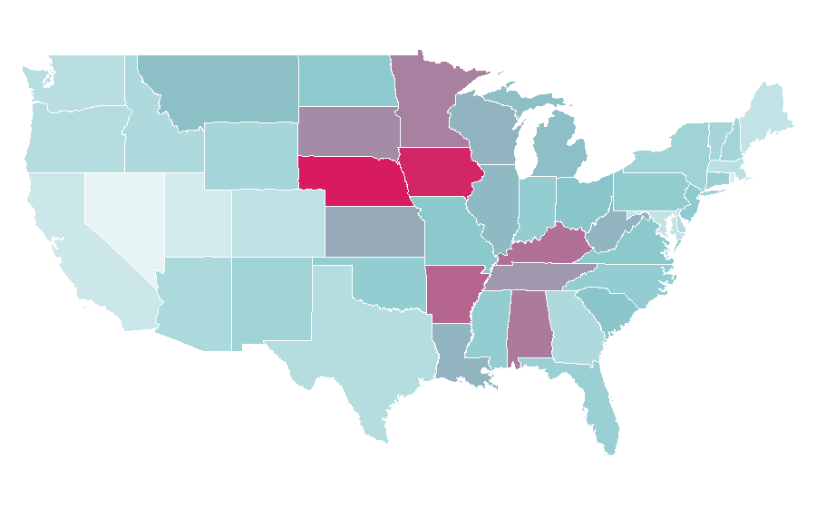 Affinity by region — Clinique, United States
