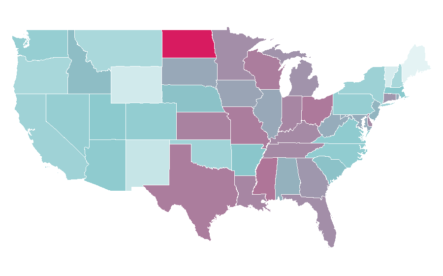Affinity by region — Crumbl Cookies, United States