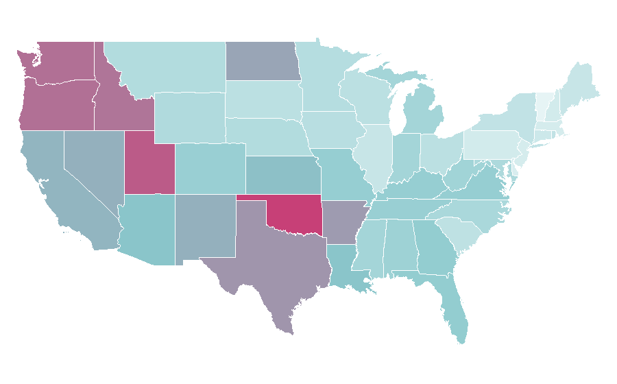 Affinity by region — Crunchyroll, United States