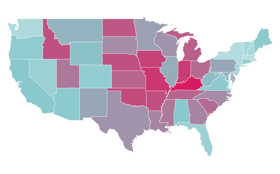 Affinity by region — Daddy Day Care, United States