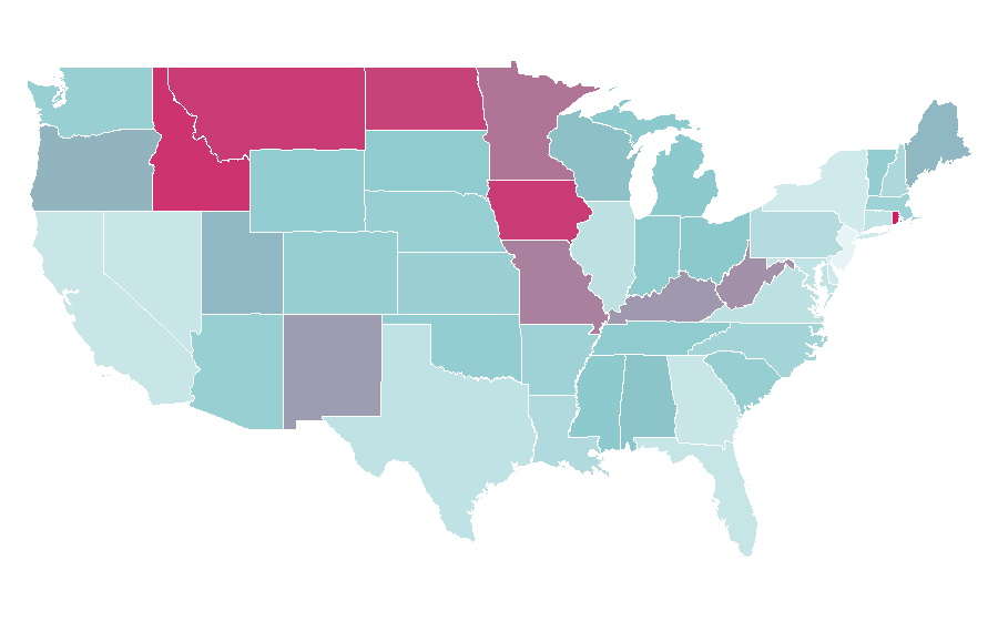 Affinity by region — Dateline, United States