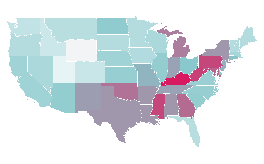 Affinity by region — Degrassi (franchise), United States
