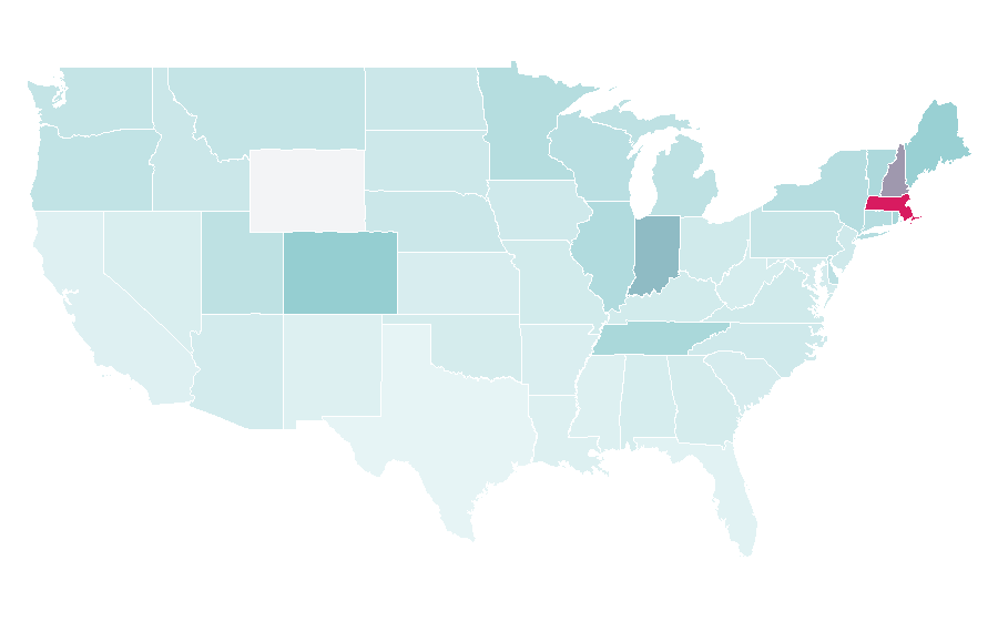 Affinity by region — Dermot Kennedy, United States