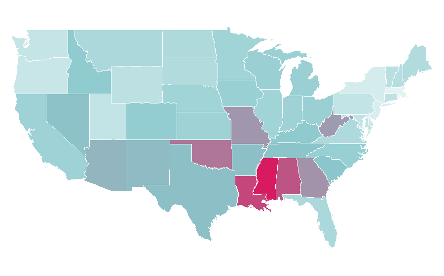 Affinity by region — DirecTV, United States