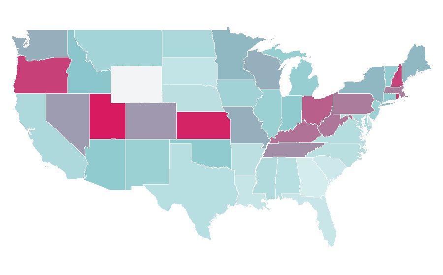 Affinity by region — Dream Theater, United States