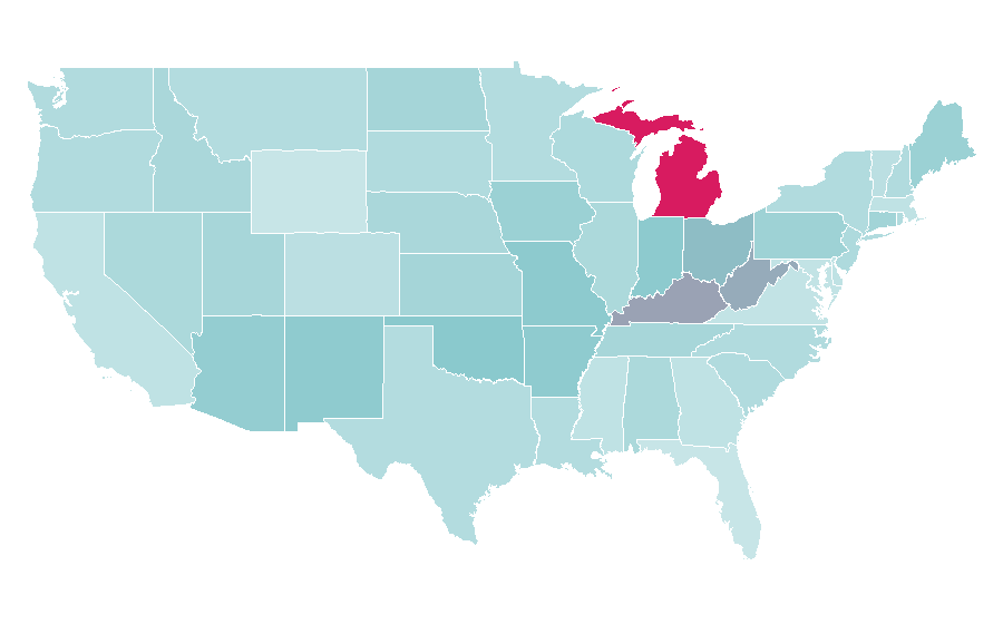 Affinity by region — Eminem, United States