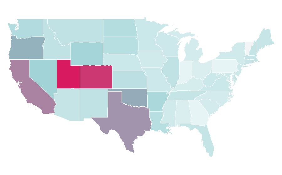 Affinity by region — Empire of the Sun (band), United States