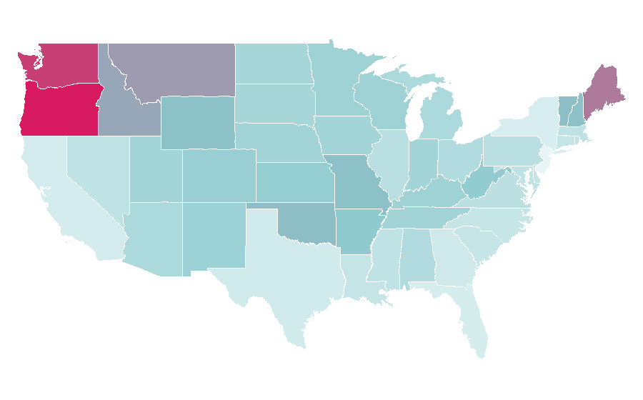 Affinity by region — Farscape, United States