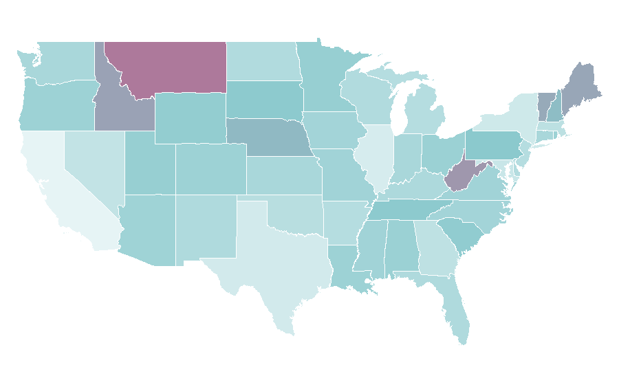 Affinity by region — Fox (Poland), United States
