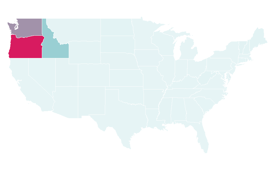 Affinity by region — Fred Meyer, United States
