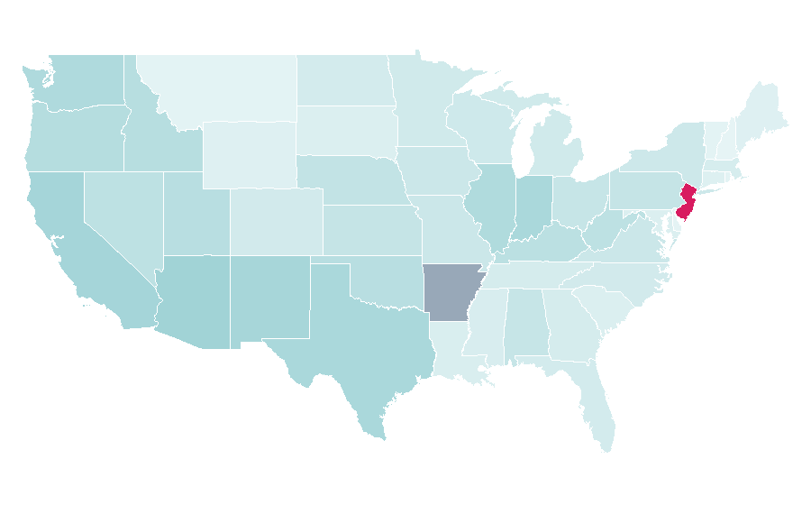 Affinity by region — Garfield, United States