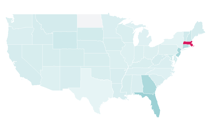 Affinity by region — Goiás Esporte Clube, United States