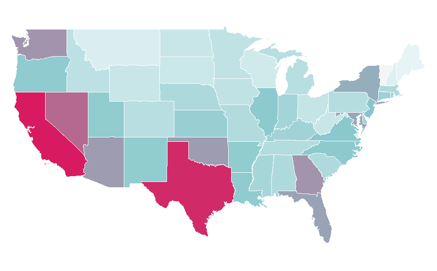 Affinity by region — Hajime no Ippo, United States