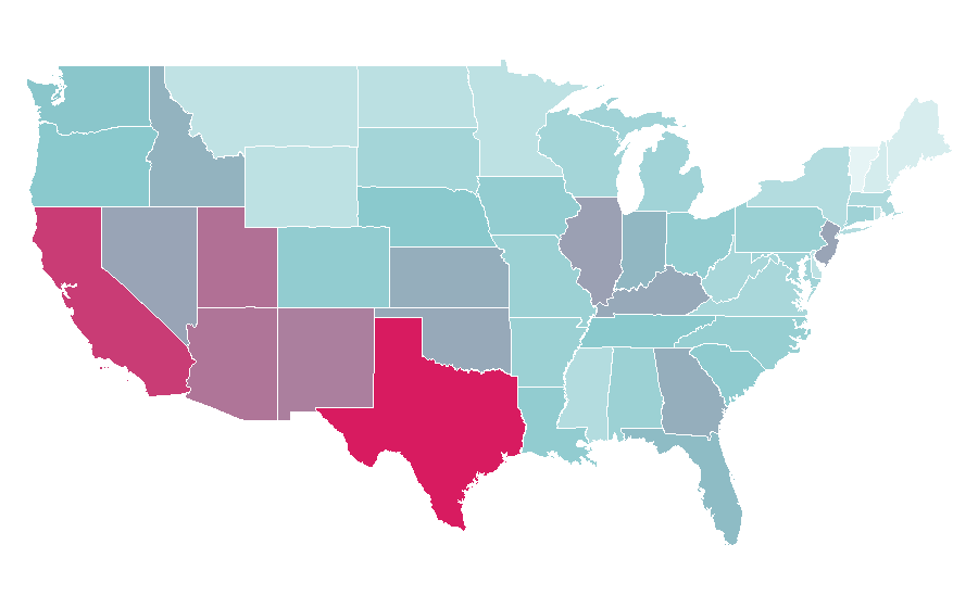 Affinity by region — Hot Wheels, United States