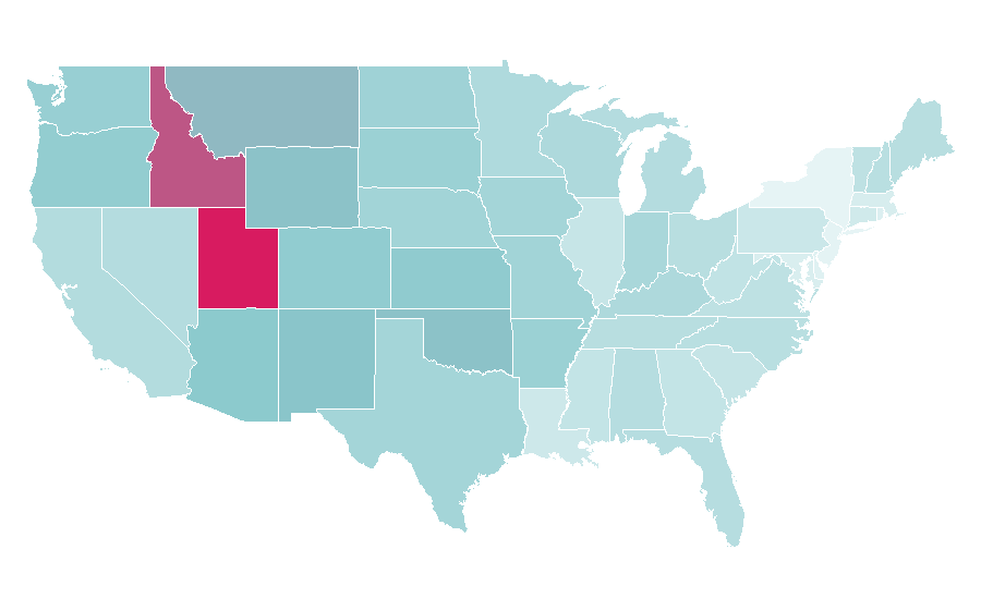 Affinity by region — How to Train Your Dragon, United States