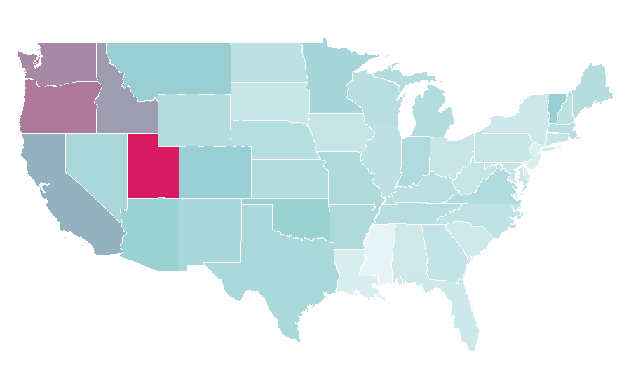 Affinity by region — Howl's Moving Castle (film), United States